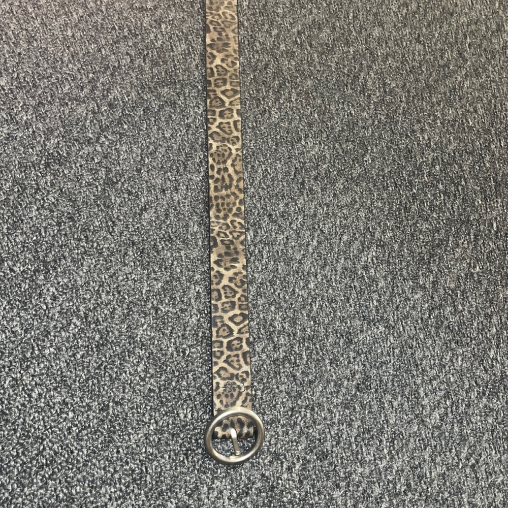 Cheetah print belt